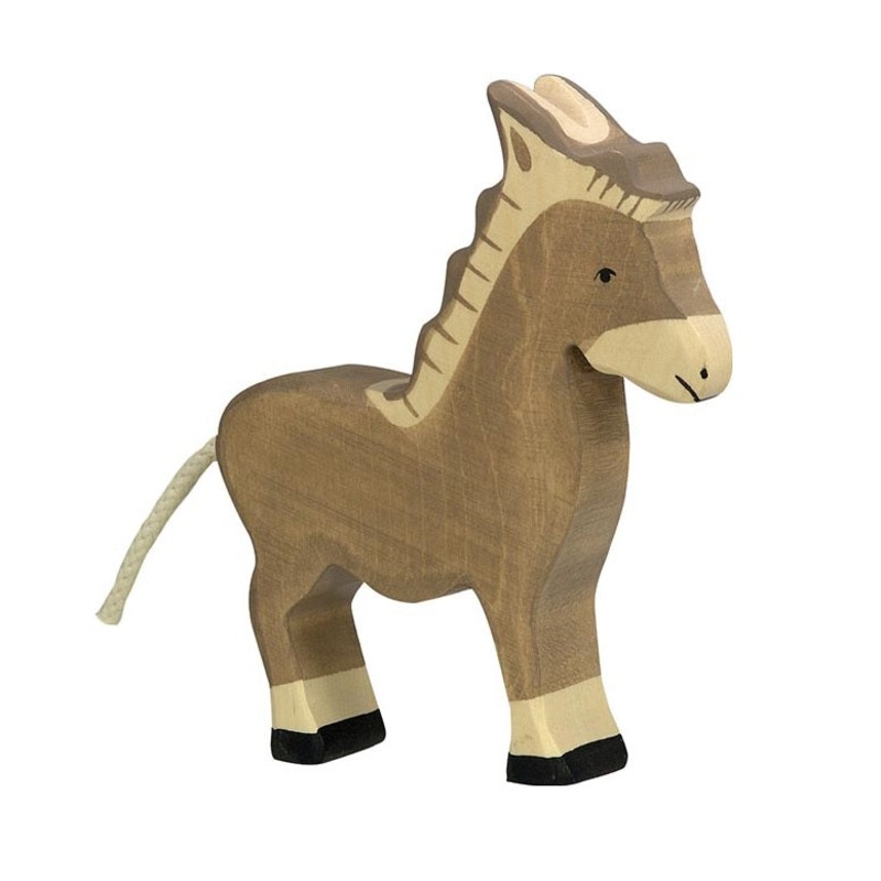 Donkey Wooden Figure