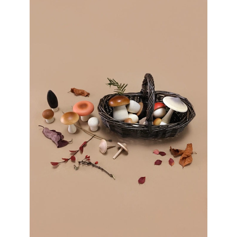 Moon Picnic Forest Mushrooms Basket