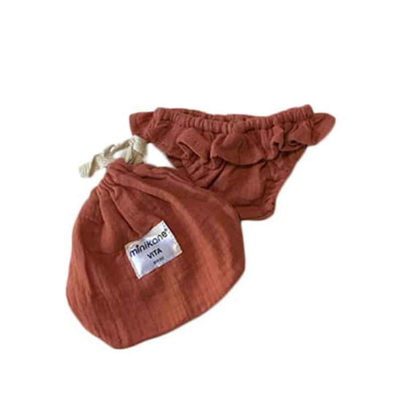 Vita Double Gauze Cotton Bikini in Sienna for Gordis Dolls by Minikane