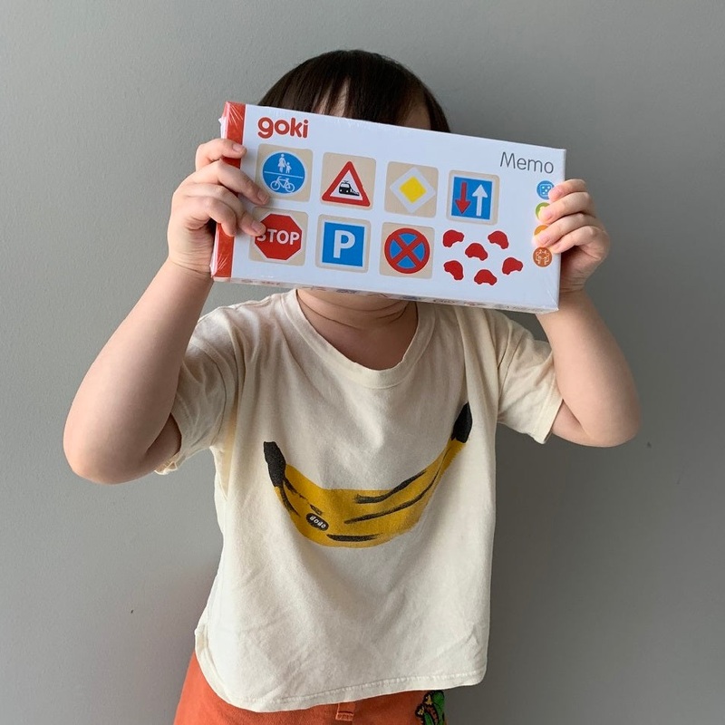 Wooden Memo Game – Traffic Signs by Goki
