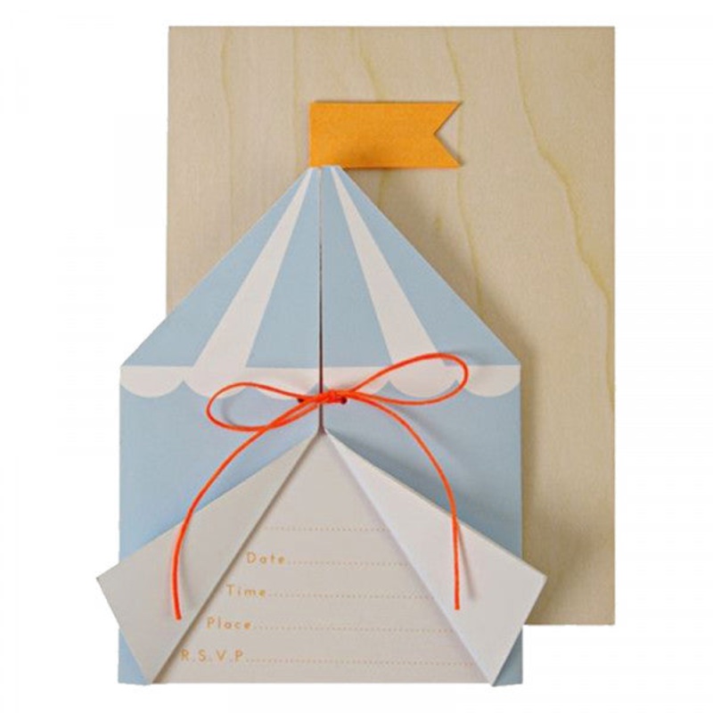 Circus Birthday Invitation Cards