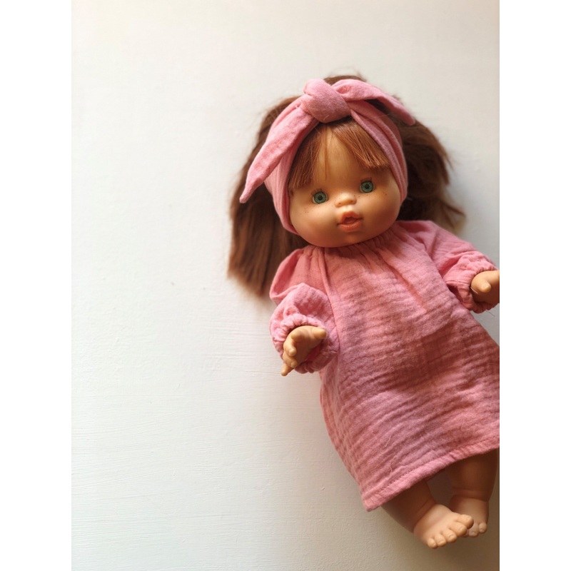 Cotton Gauze Headband for Minikane x Gordis 34cm Dolls | Bubblegum