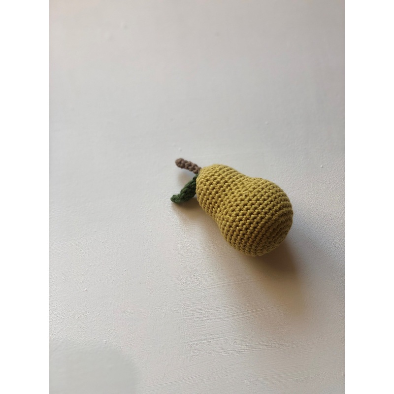 Crochet Fruit Rattle | Pear