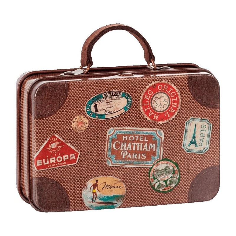 Travel Metal Suitcase – Brown