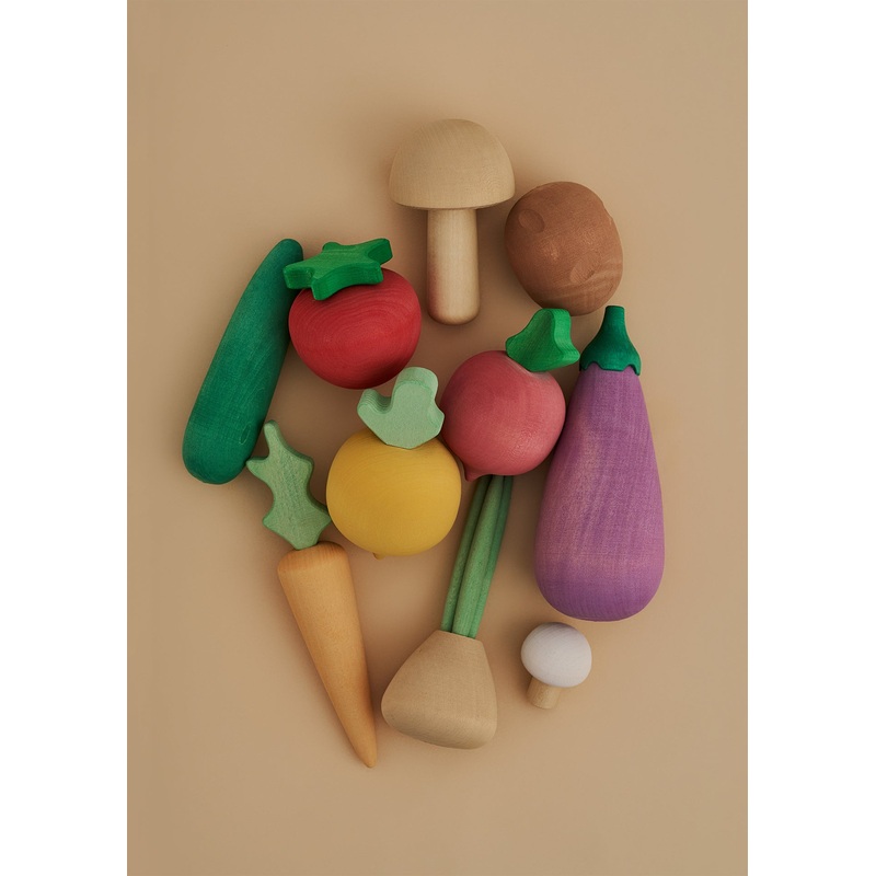 Wooden Vegetables Set Vol. 1