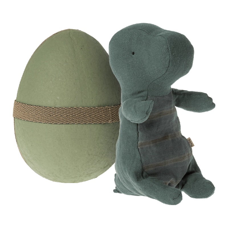Gantosaurus in Egg, Small | Dark Petrol