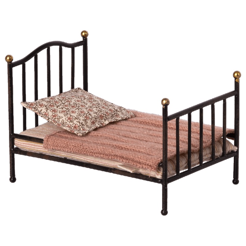 Vintage Bed, Mouse | Anthracite