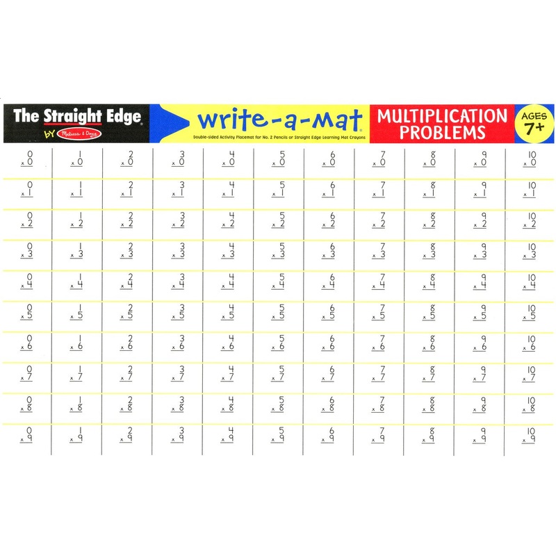 Multiplication – Wipe Off Learning Mats