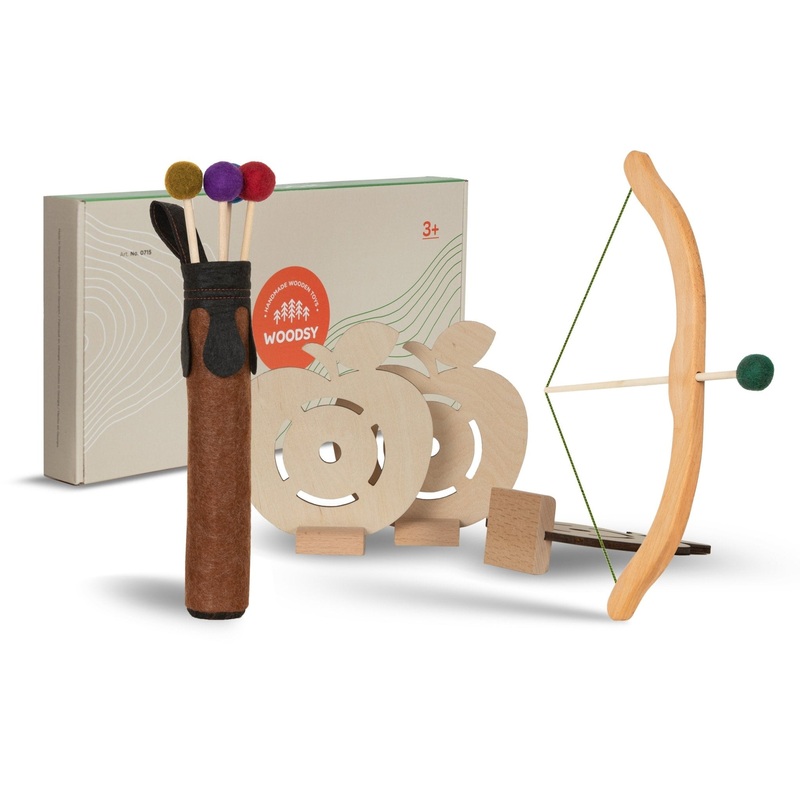 Children’s Wooden Toy Archery Set by Woodsy
