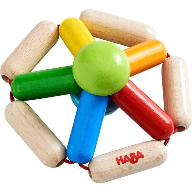 HABA Wooden Clutching Toy Carousel Rattle