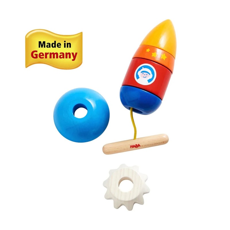 HABA Wooden Lacing Rocket Ship