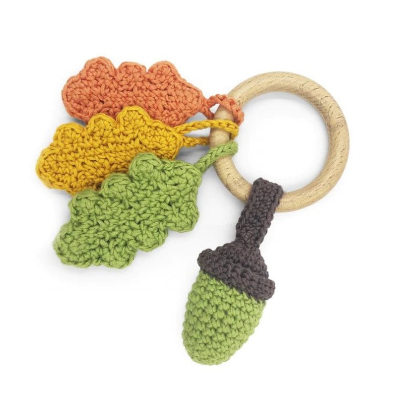Myum Organic Cotton – Autumn Teether & Rattle