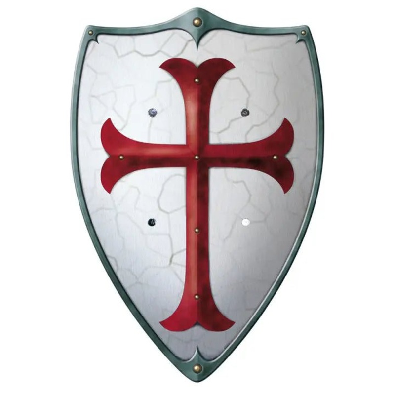 Wooden Play Buckler Shield – Templar