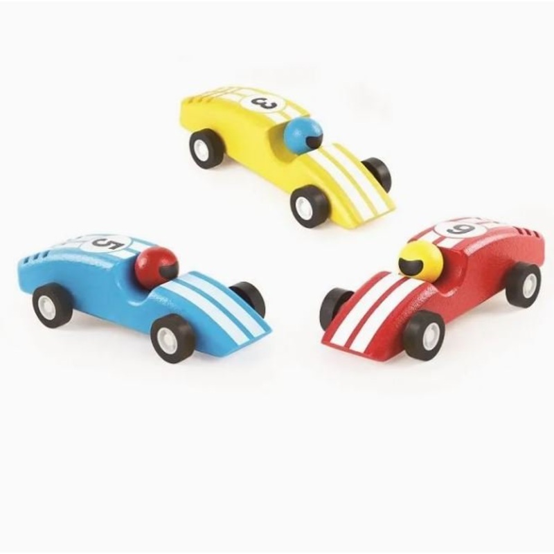 Wooden Racing Cars – Pin Toys