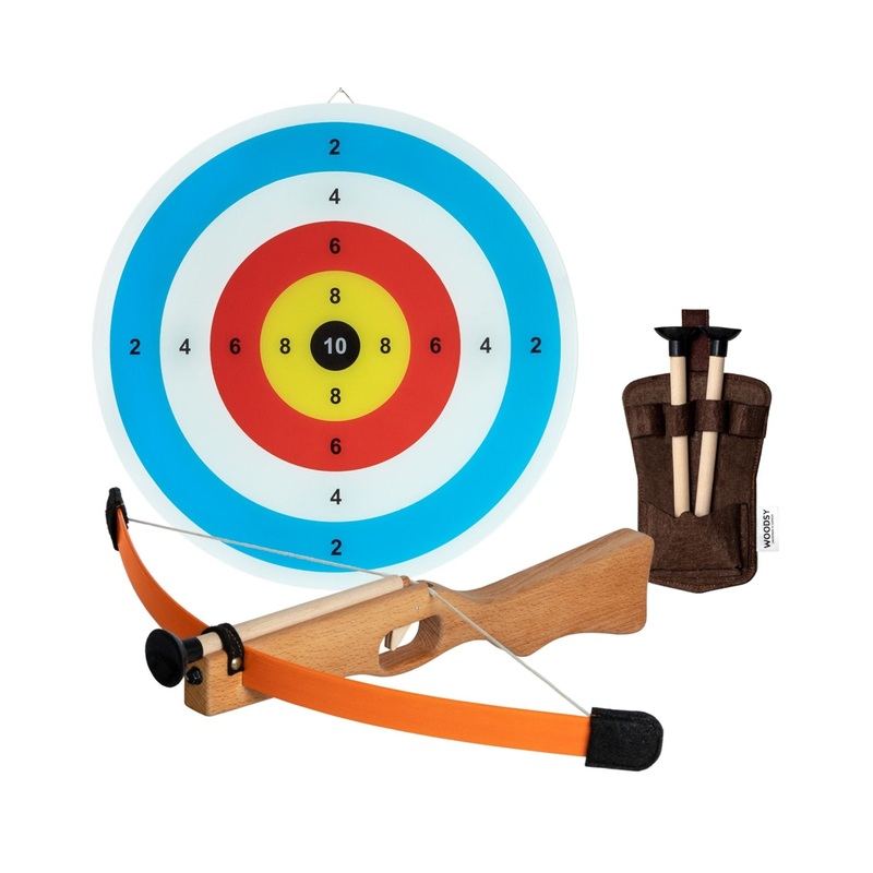 Woodsy Children’s Crossbow with 3 Bolts, Quiver and Target