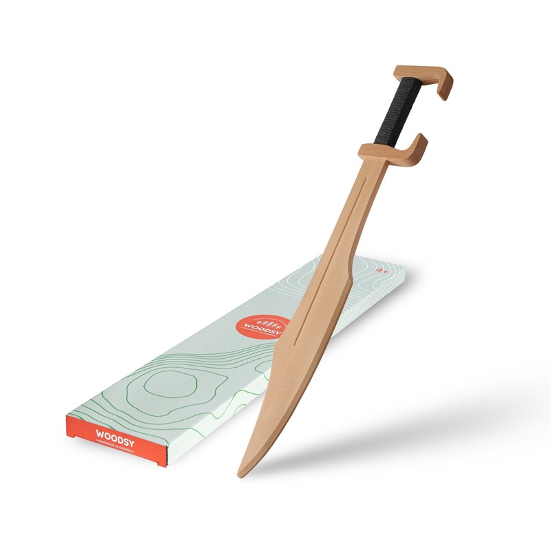 Woodsy Wooden Spartan Sword